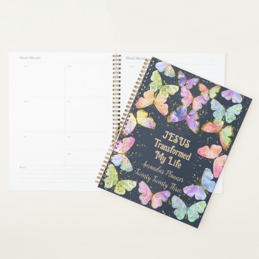 Christelijke Jezus transformeerde mijn leven Butte Planner (Display)