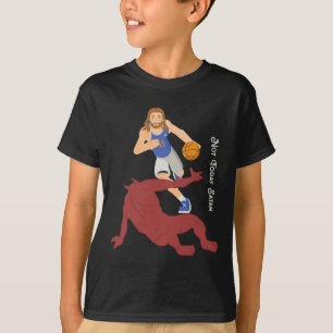 Christelijke Jezus versus satan niet vandaag omske T-shirt