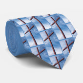 Christelijke John 3:16 Aangepaste CROSS-monogram S Stropdas (Opgerold)