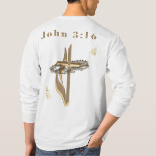 Christelijke Joihn 3:16 Bijbelvers T-shirt