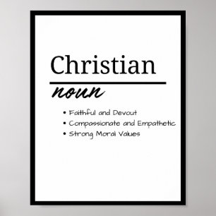 Christelijke, Jongen Gepersonaliseerde Naamdefinit Poster