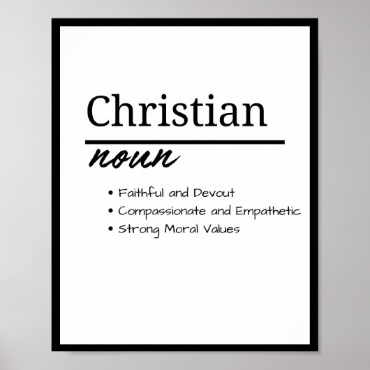 Christelijke, Jongen Gepersonaliseerde Naamdefinit Poster (Voorkant)