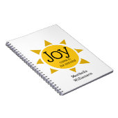 Christelijke JOY KOMT IN DE MORNENDE GEpersonalise Notitieboek (Rechterzijde)