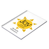 Christelijke JOY KOMT IN DE MORNENDE GEpersonalise Notitieboek (Linkerzijde)