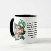 Christelijke JUNETEENTH Afrikaanse Amerikaanse vla Mok (Voorkant links)