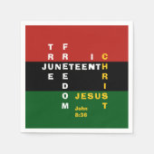 Christelijke JUNETEENTH Servet (Voorkant)