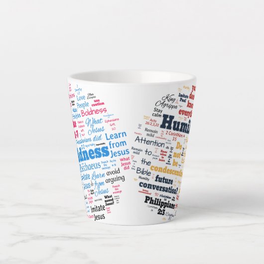 Christelijke JW LPMD Moed/Humility Latte Mok (Voorkant)