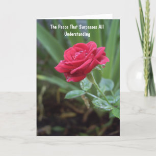 Christelijke kaart met evangelie binnenin