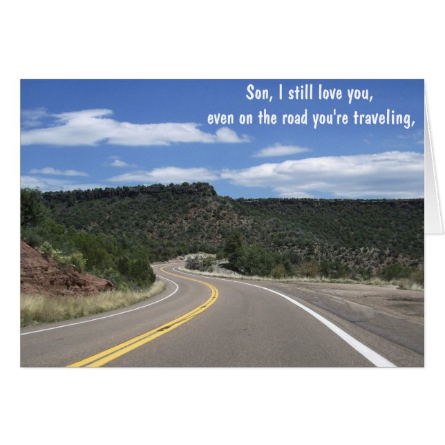 Christelijke kaart met evangelie binnenin (Voorkant Horizontaal)