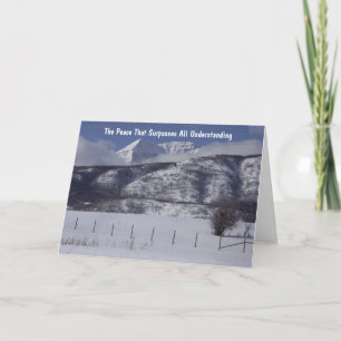 Christelijke kaart met evangelie binnenin