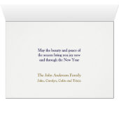 Christelijke Kaart met Kerstmis in het kader van h (Binenzijde Horizontaal (Onderkant))