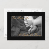 Christelijke Kaart van de Kerstpost (Voorkant / Achterkant)