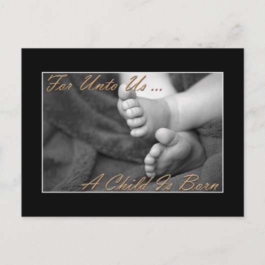 Christelijke Kaart van de Kerstpost (Voorkant)