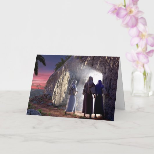 Christelijke Kaart voor herurrectie (Orchidee)