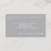 Christelijke kaart voor pastor-christenen visitekaartje (Achterkant)