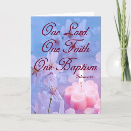 Christelijke Kaart voor volwassenendoop Traditione (Voorkant)