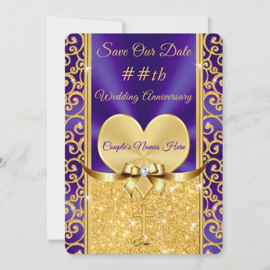 Christelijke Kaartjes om de Datum van Jubileum te  Kaart (Voorkant)