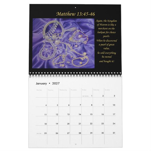 Christelijke kalender bijbel kunst (Jan 2027)
