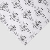 Christelijke Kallirgrafie Vrolijk Kerstfeest Jesus Tissuepapier (Detail)