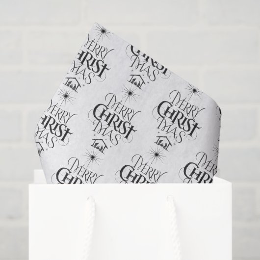 Christelijke Kallirgrafie Vrolijk Kerstfeest Jesus Tissuepapier (Cadeauzakje)