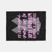 Christelijke Kankerbijbelvers _ Spreuken 31 Script Fleece Deken (Voorkant (Horizontaal))