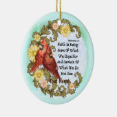 Christelijke Kardinalen Faith Keramisch Ornament (Rechts)