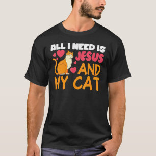 Christelijke Kat Jezus En Mijn Kat En Jezus Christ T-shirt