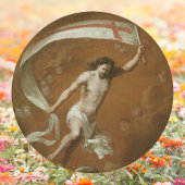 Christelijke Katholiek Jezus Christus is met Pasen Ronde Sticker