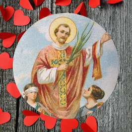 Christelijke katholieke heilige Valentijnsdag Ronde Sticker