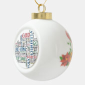 Christelijke/katholieke kerstboom keramische bal ornament (Rechts)