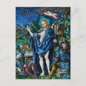 Christelijke katholieke paasopstanding feestdagenkaart (Voorkant)