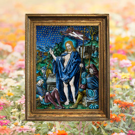 Christelijke katholieke paasopstanding poster