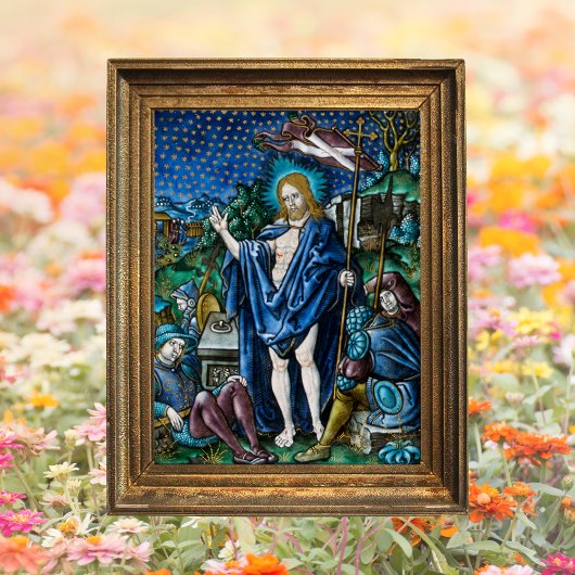 Christelijke katholieke paasopstanding poster