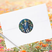 Christelijke katholieke paasopstanding ronde sticker