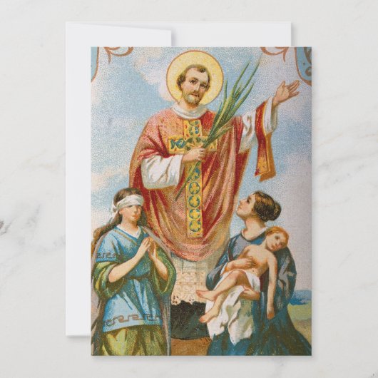 Christelijke katholieke Valentijn Novenna Feestdagenkaart (Voorkant)