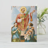 Christelijke katholieke Valentijn Novenna Feestdagenkaart (Staand voorkant)