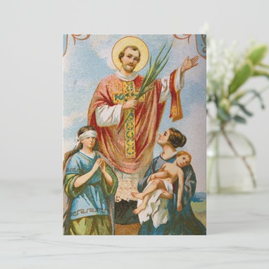 Christelijke katholieke Valentijn Novenna Feestdagenkaart (Staand voorkant)