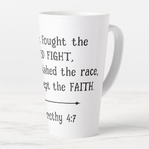 Christelijke 'Kept the Faith' Pastor Geschenk Latte Mok