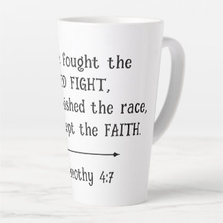 Christelijke 'Kept the Faith' Pastor Geschenk Latte Mok