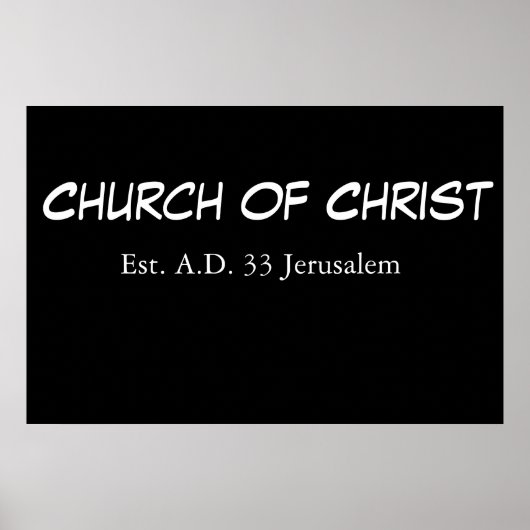 Christelijke kerk (est.) poster (Voorkant)