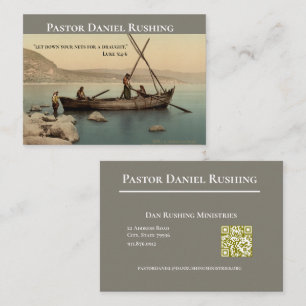 Christelijke kerk pastor predikant evangelist Bijb Visitekaartje