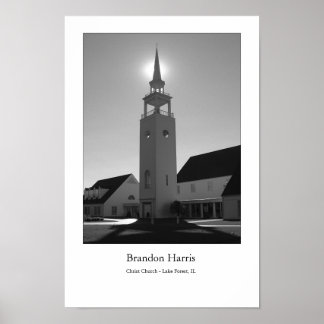 Christelijke kerk poster