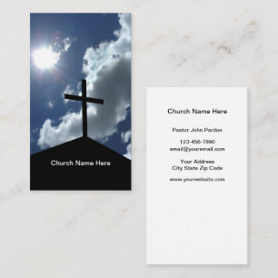 Christelijke Kerk Thema Visitekaartjes