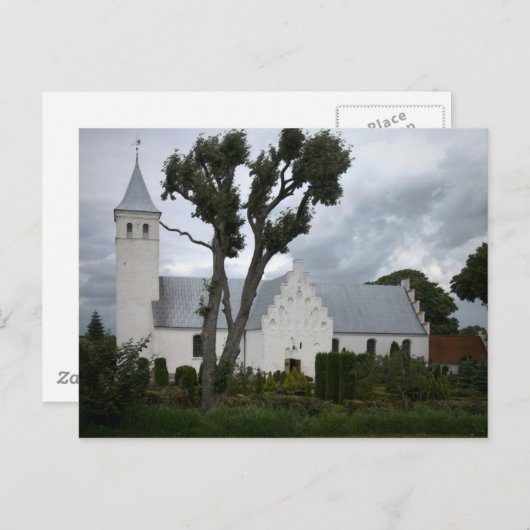 Christelijke kerk Voldum Denemarken Briefkaart (Voorkant / Achterkant)