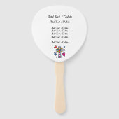 Christelijke kerkfan handwaaier (Achterkant)