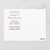 Christelijke kerkkerkerkerkerkerstavond  briefkaart (Achterkant)