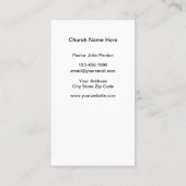 Christelijke kerkthema-Visitekaartjes Visitekaartje (Achterkant)