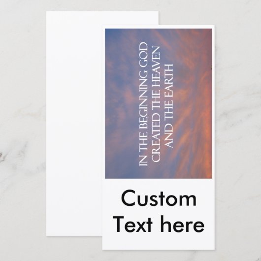 Christelijke kerkuitnodiging (Voorkant / Achterkant)