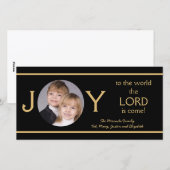 Christelijke Kerst Foto Kaarten Joy (Voorkant / Achterkant)