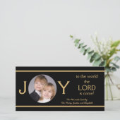 Christelijke Kerst Foto Kaarten Joy (Staand voorkant)
